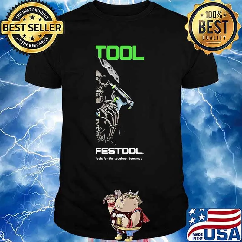 Skull With Logo Festool Tools For The Toughest Demands Shirt