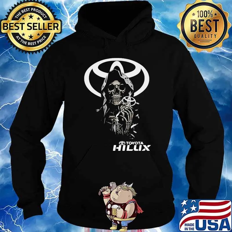 Skull With Logo Toyota Hilux Shirt Hoodie