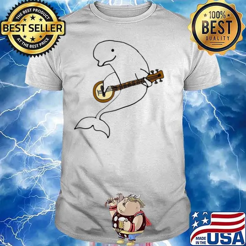 Smileteesanima Beluga Whale Playing Banjo Ca shirt