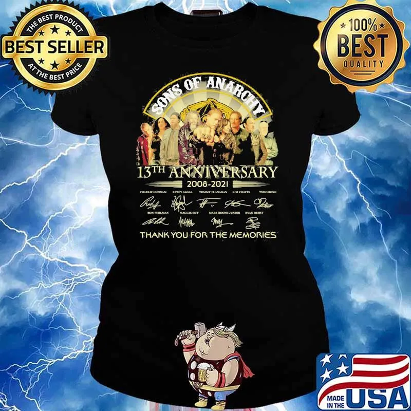 Song Of Anarchy 13th Anniversary 2008-2021 Thank You For The Memories Shirt Ladies tee