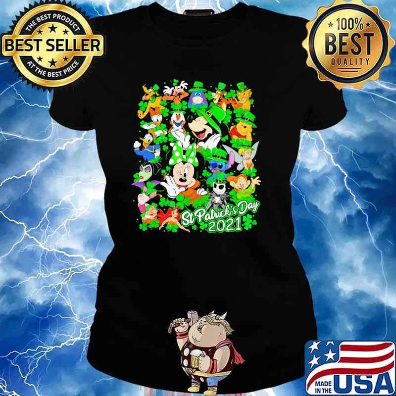 St Patrick Day 2021 Disney Shirt Ladies tee