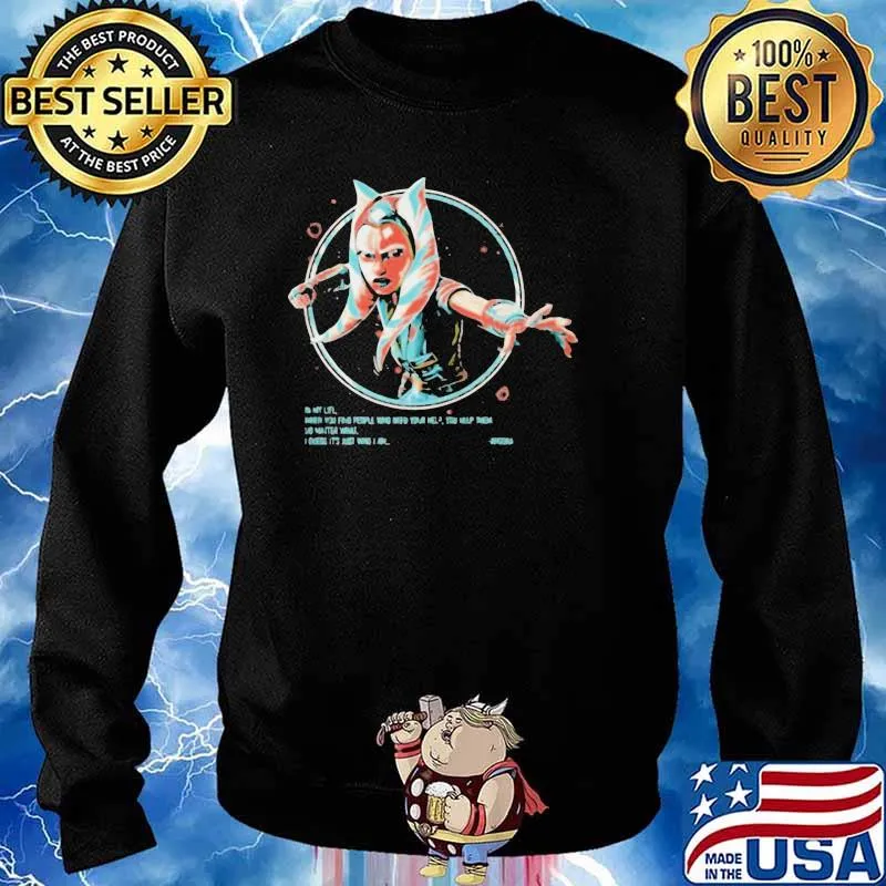 STAR WARS JUST WHO I AM AHSOKA PORTRAIT SHIRT Sweater