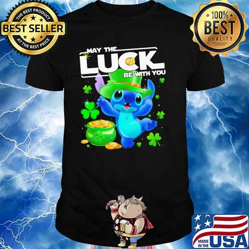 Stitch May The Luck Be With You Patrick Day Shirt