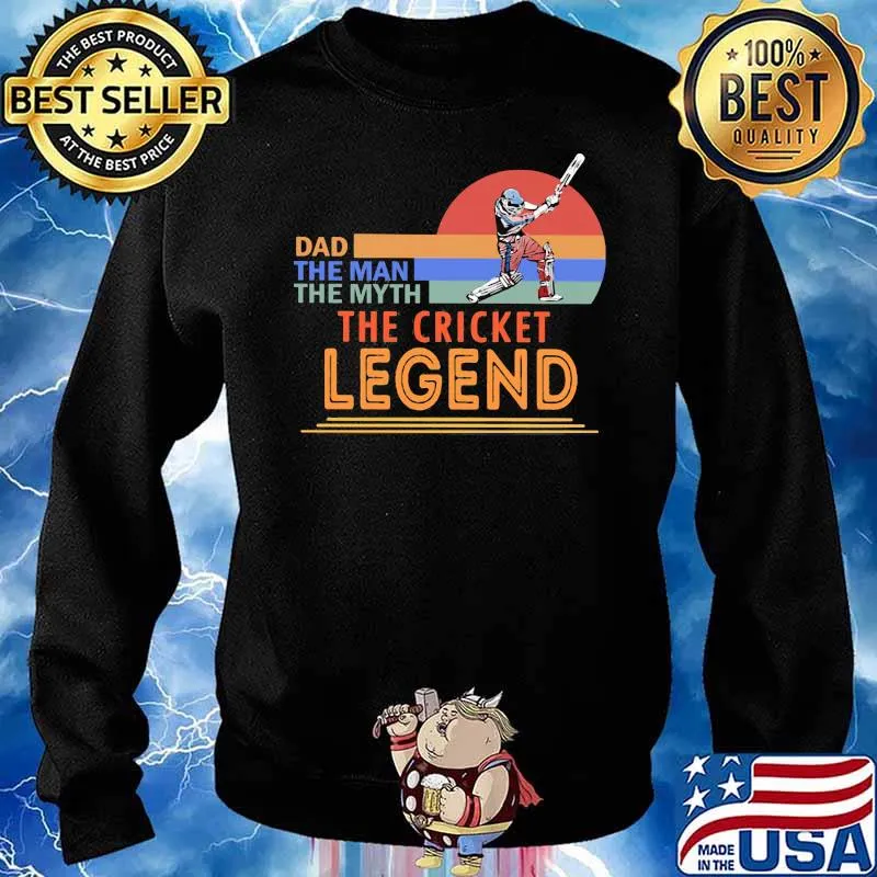 Sunset Dad The Man The Myth The Cricket Legend Shirt Sweater