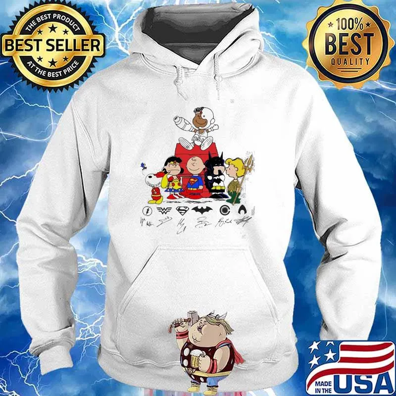 Superhero Snoopy Chairlie Signature Shirt Hoodie