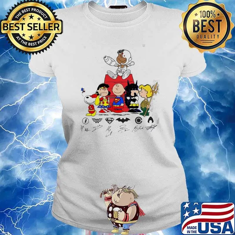 Superhero Snoopy Chairlie Signature Shirt Ladies tee