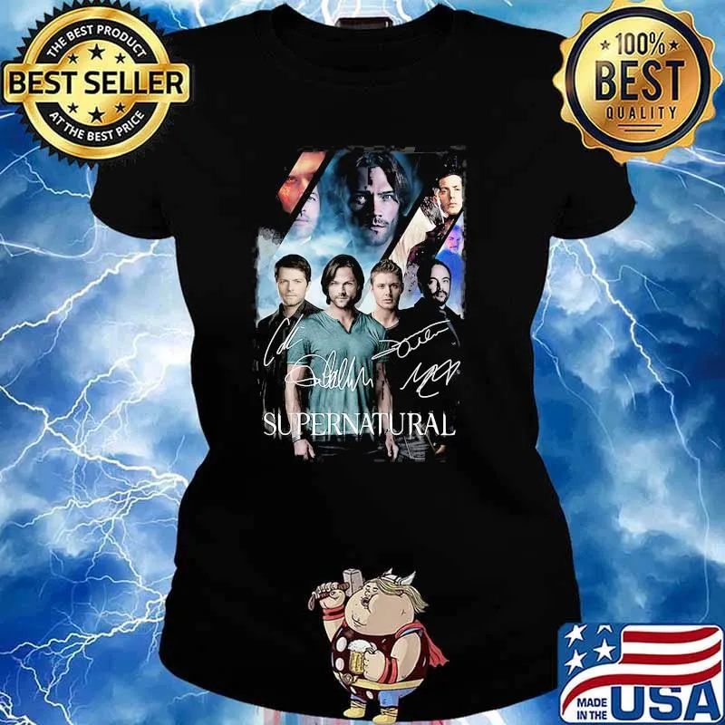 Supernatural Poster Signature Shirt Ladies tee