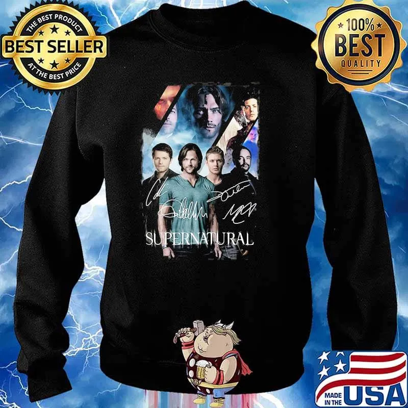 Supernatural Poster Signature Shirt Sweater