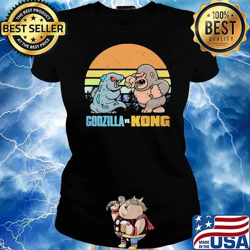 Team Baby Godzilla Vs Kong Vintage Shirt Ladies tee