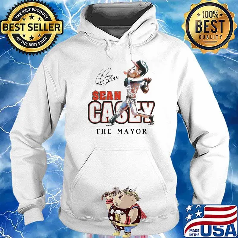 Terrific Sean Casey The Mayor Hall Heroes Baseball Shirt Hoodie