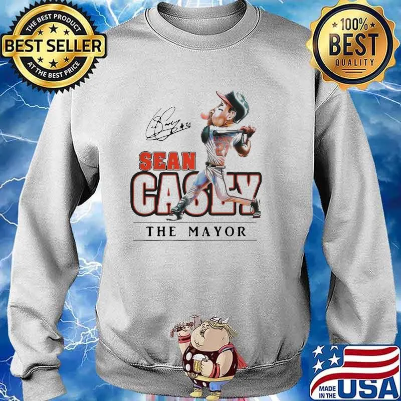 Terrific Sean Casey The Mayor Hall Heroes Baseball Shirt Sweater