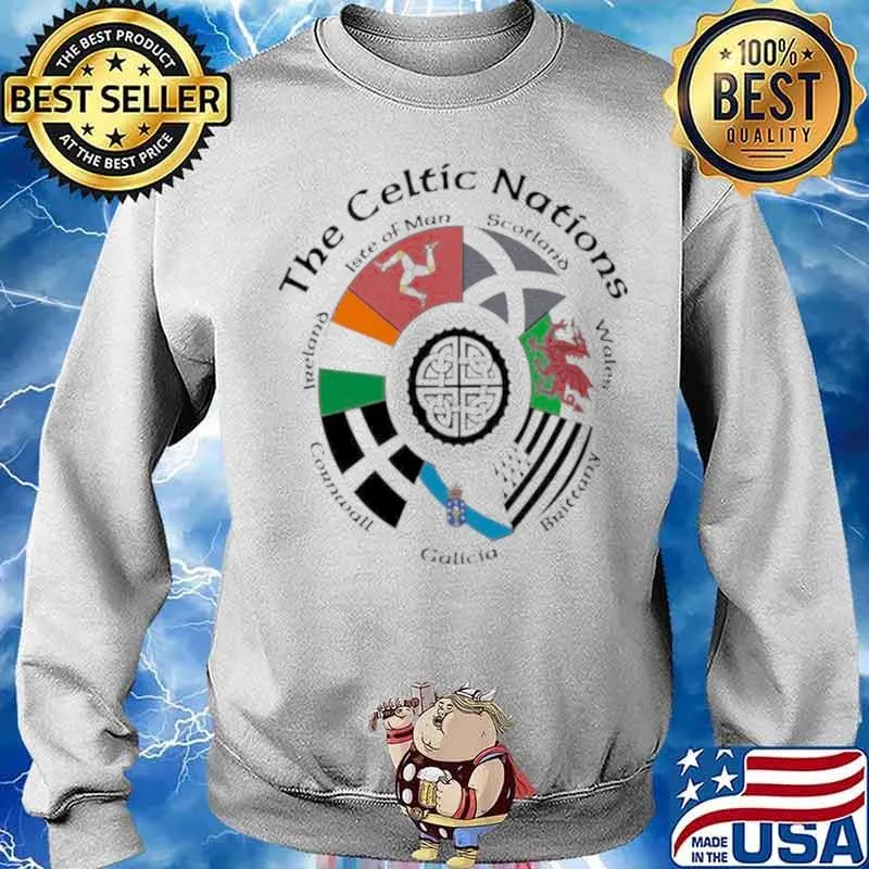The Celtic Nations Lsof Man Scotland Wales Britney Sweater