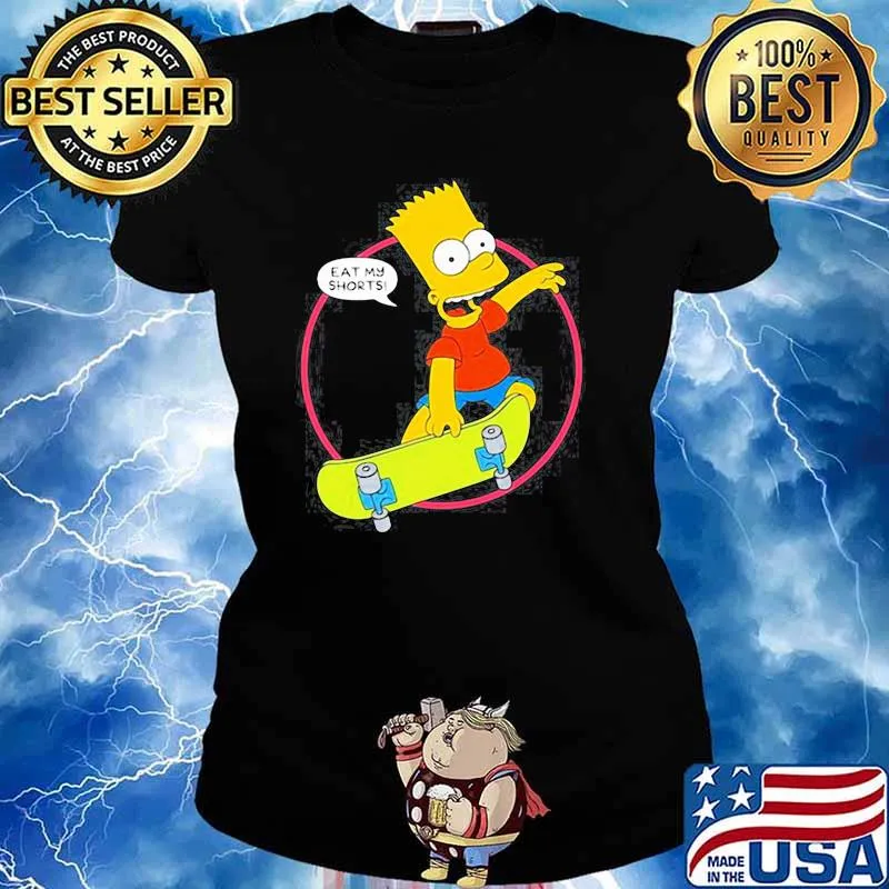 THE SIMPSONS BART SIMPSON EAT MY SHIRT Ladies tee