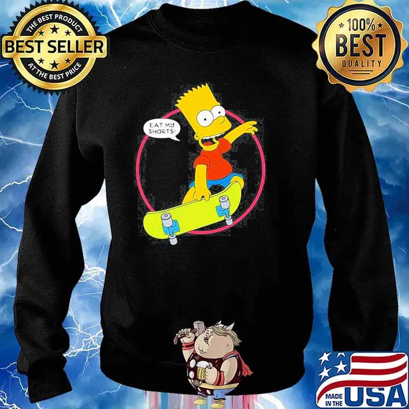 THE SIMPSONS BART SIMPSON EAT MY SHIRT Sweater