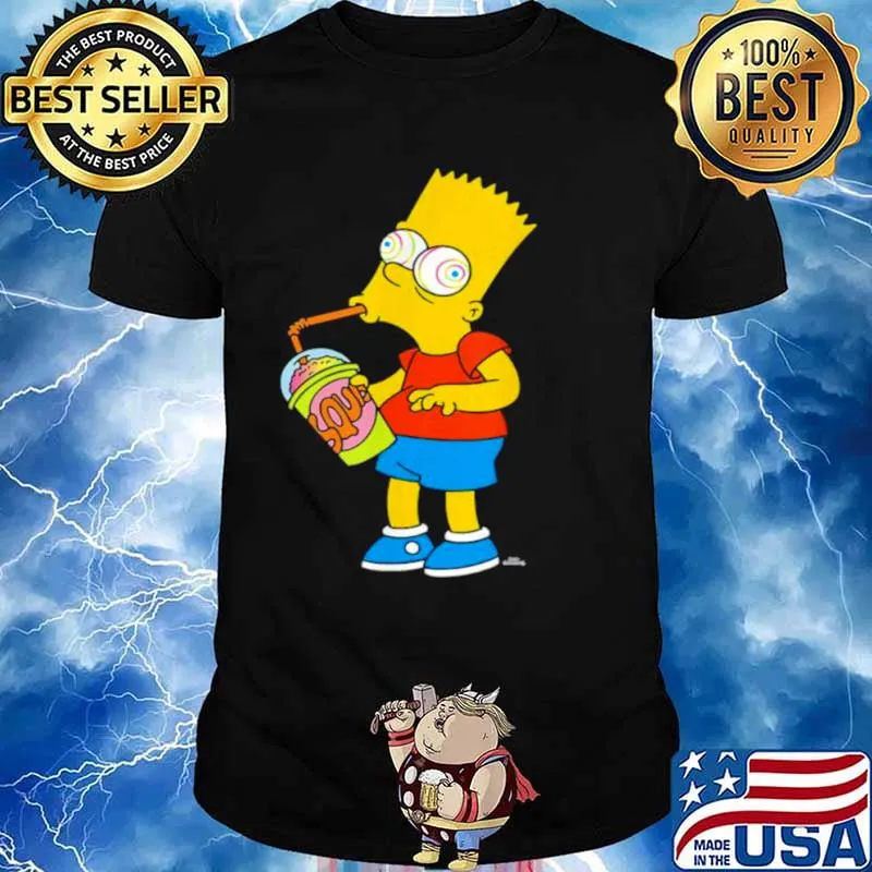 The Simpsons Bart Simpson Squishee Brain Freeze Shirt