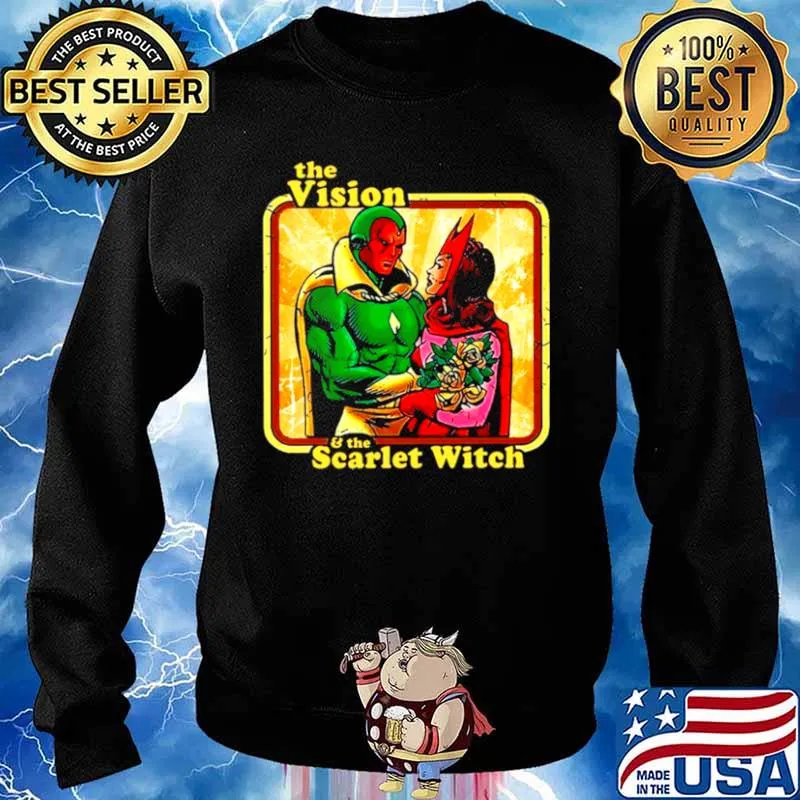 The Vision And The Scarlet Witch Of Wandavision Movie Sweater
