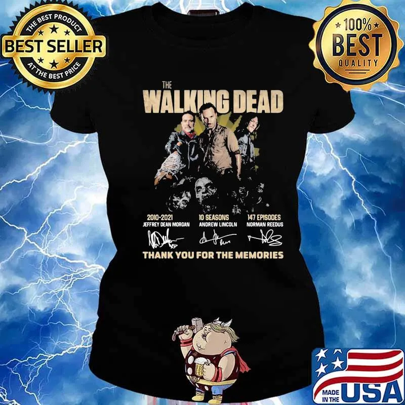 The Walking Dead 2010 2021 Thank You For The Memories Shirt Ladies tee