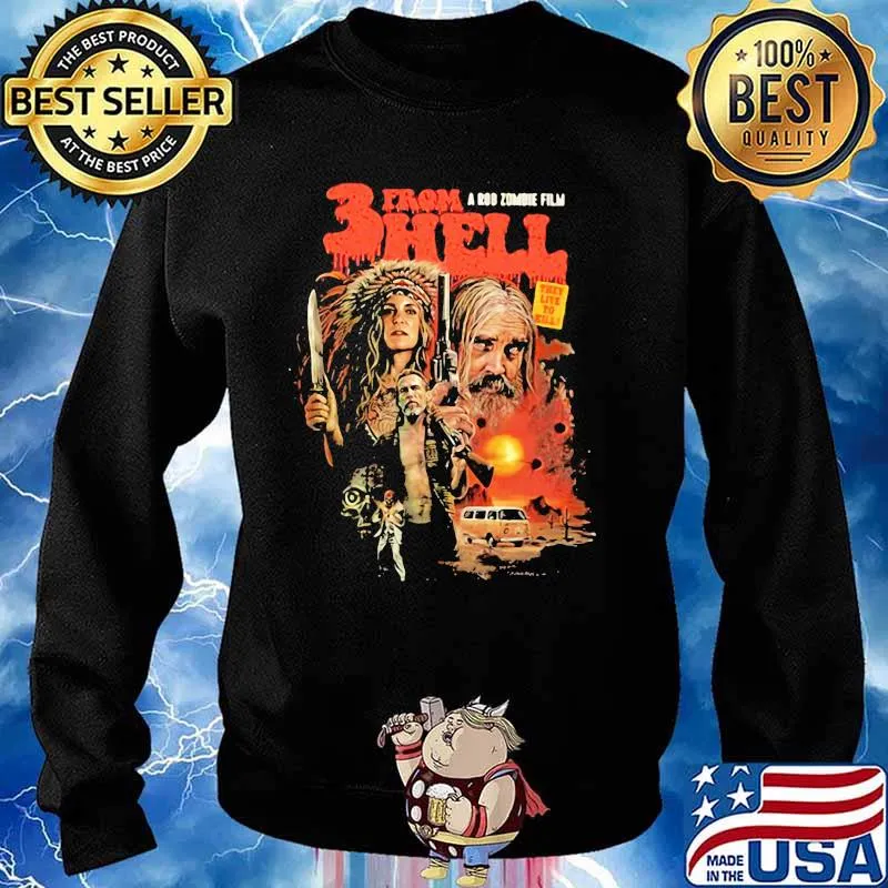 Three From A Rob Zombie Film Hell Devil’s Rejects Shirt Sweater