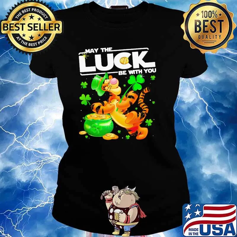 Tigger May The Luck Be With You Patrick Day Shirt Ladies tee