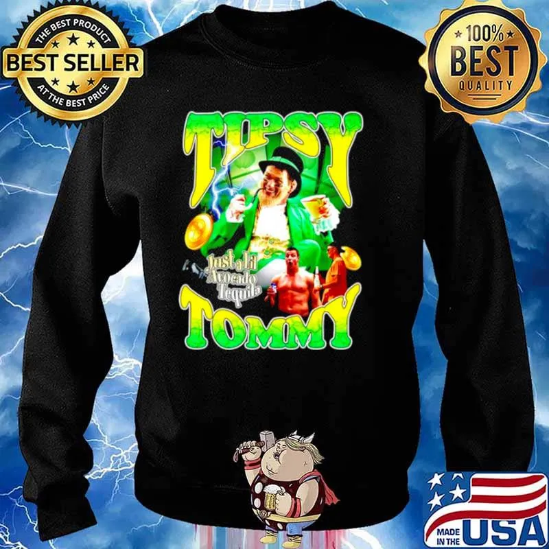 Tipsy Tommy just a lil avocado tequila Tom Brady dunk St.Patrick’s day Sweater