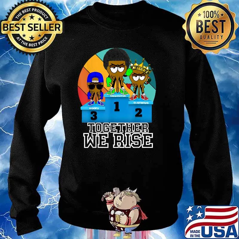 Together We Rise African American Urban Vintage Shirt Sweater