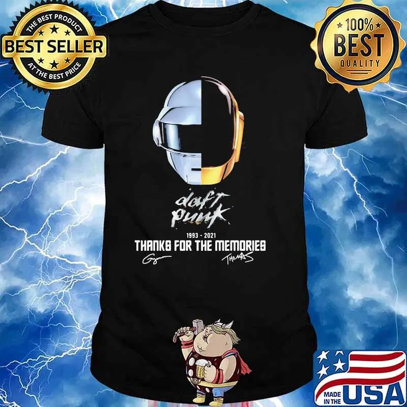 Daft Punk 1993 2021 Thanks For The Memories Shirt