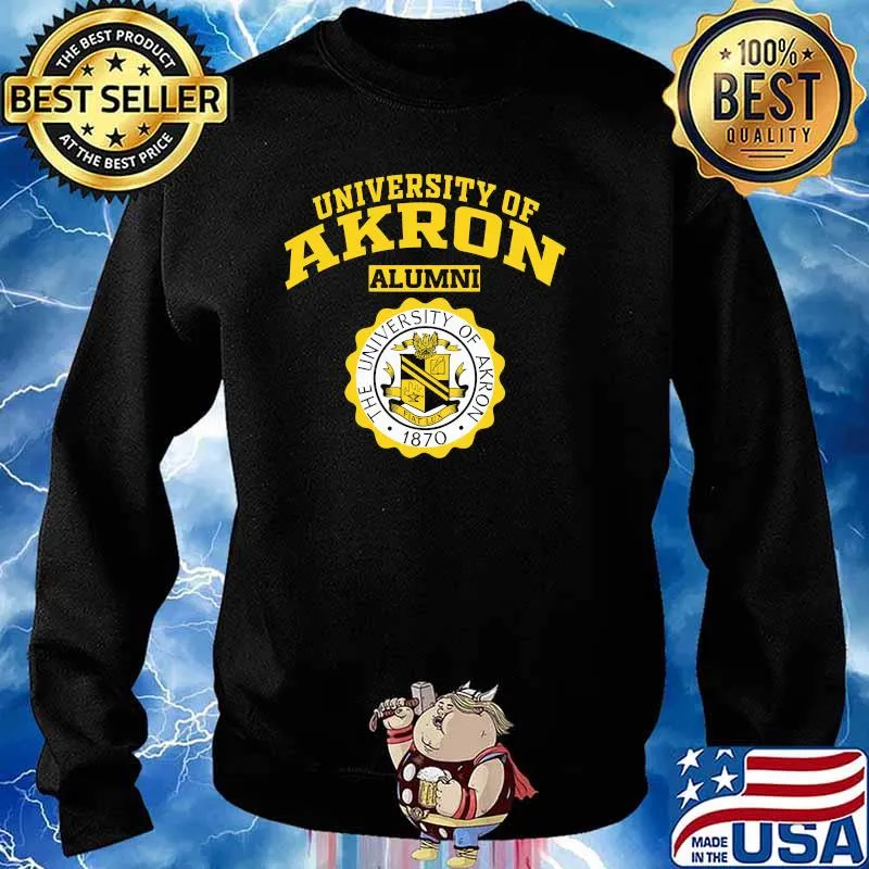 University Of Akron Alumni 1870 Logo Shirt Sweater