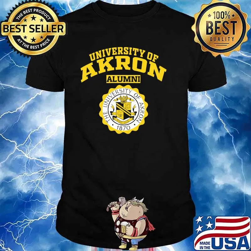 University Of Akron Alumni 1870 Logo Shirt