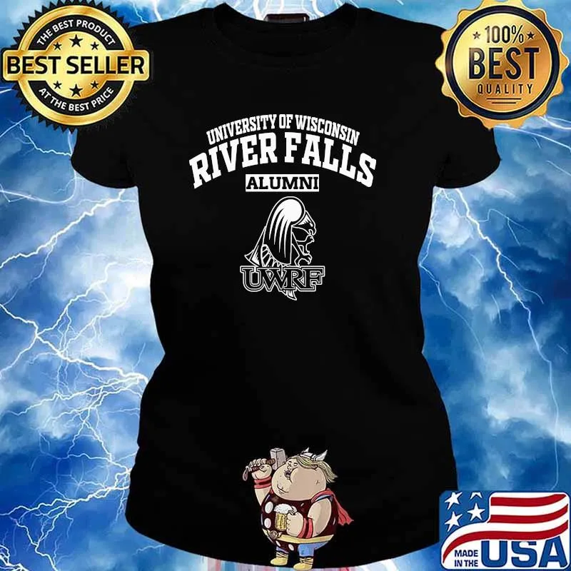 University Of Wisconsin River Falls Alumni Uwrf Logo Shirt Ladies tee