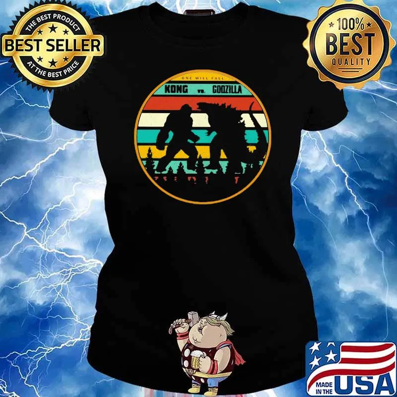 Vintage Godzilla vs Kong Shirt Ladies tee