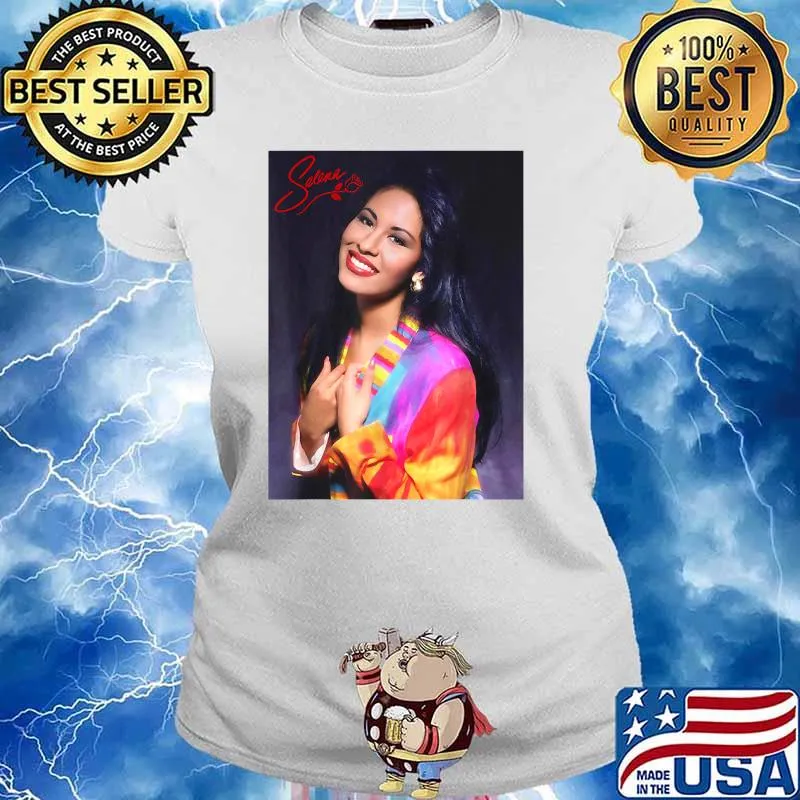 Vintage Selenas Quintanilla Music Signature Shirt Ladies tee