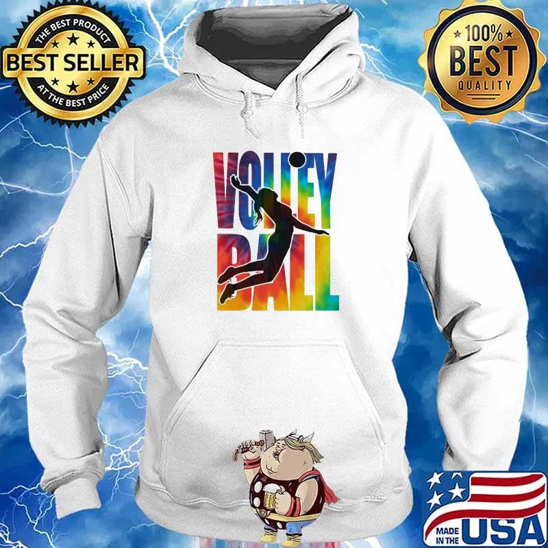 Volleyball ladies player hippie Hoodie