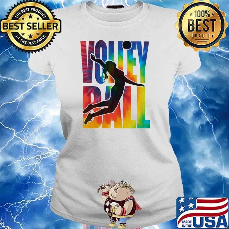 Volleyball ladies player hippie Ladies tee