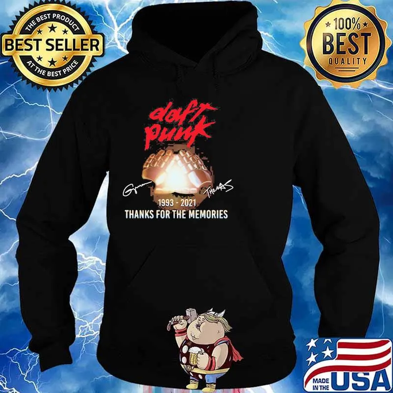 Daft Punk Thank You For The Memories Signature 2021 Shirt Hoodie