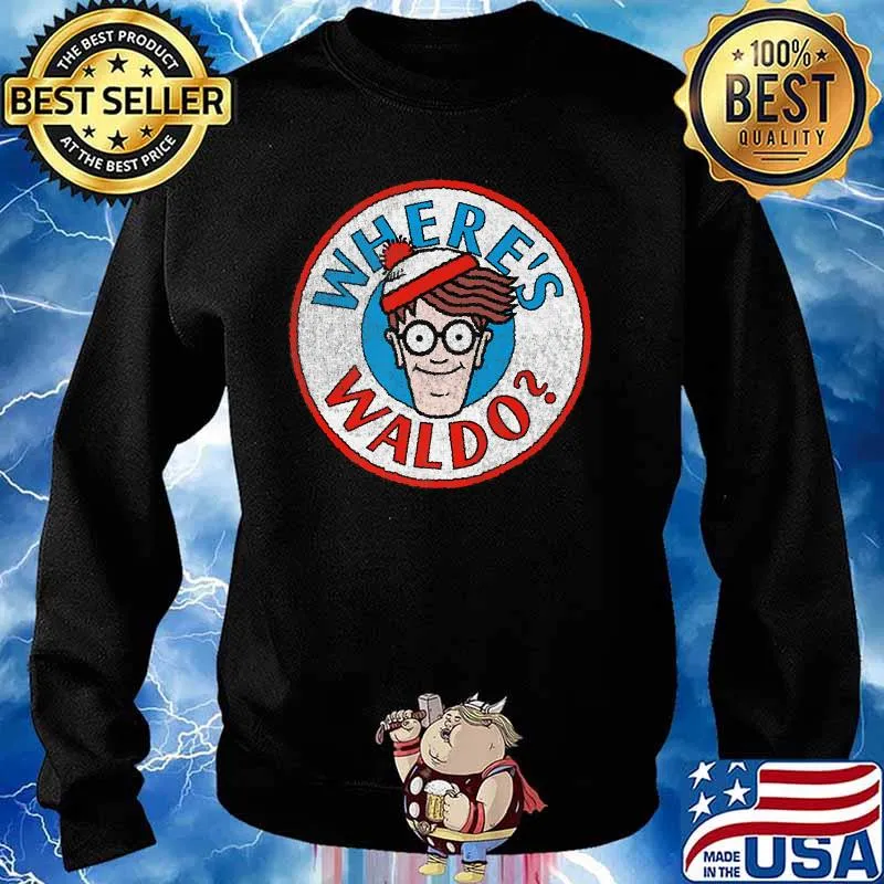 Where's Waldo Classic Circle Logo Shirt Sweater