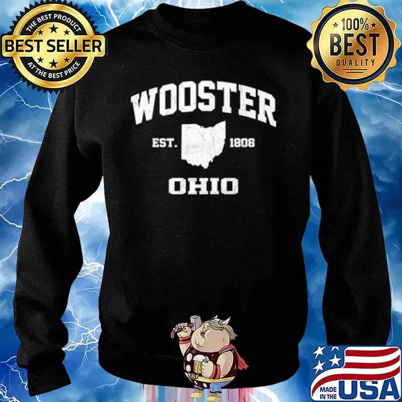 Wooster Ohio OH vintage state Athletic style Sweater