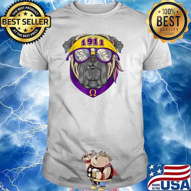 1911 Omega Dog Purple Psi And Yellow Phi hirt