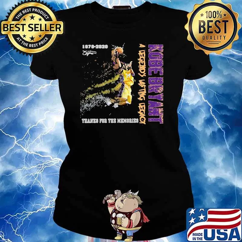 1978 2020 Kobe Bryant A Legend Legacy Thanks For The Memories Signature Shirt Ladies tee