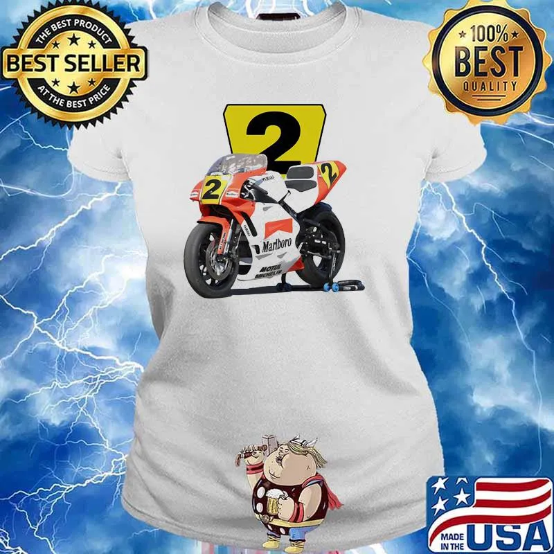 1990 Wayne Rainey Marlboro Roberts Yzr500 Racing Shirt Ladies tee