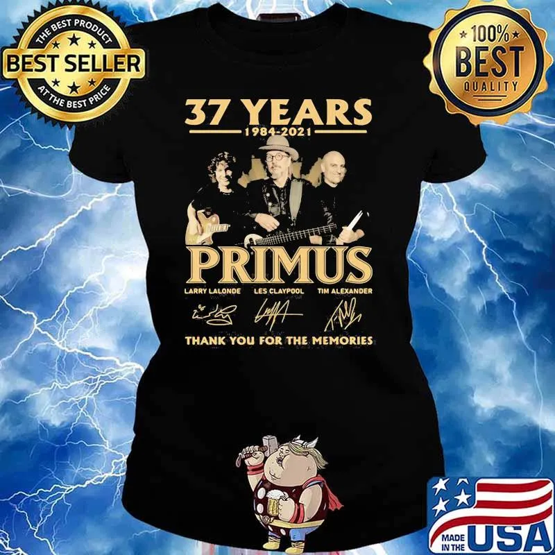 37 Years 1984 2021 Primus Thank You For The Memories Signature Shirt Ladies tee