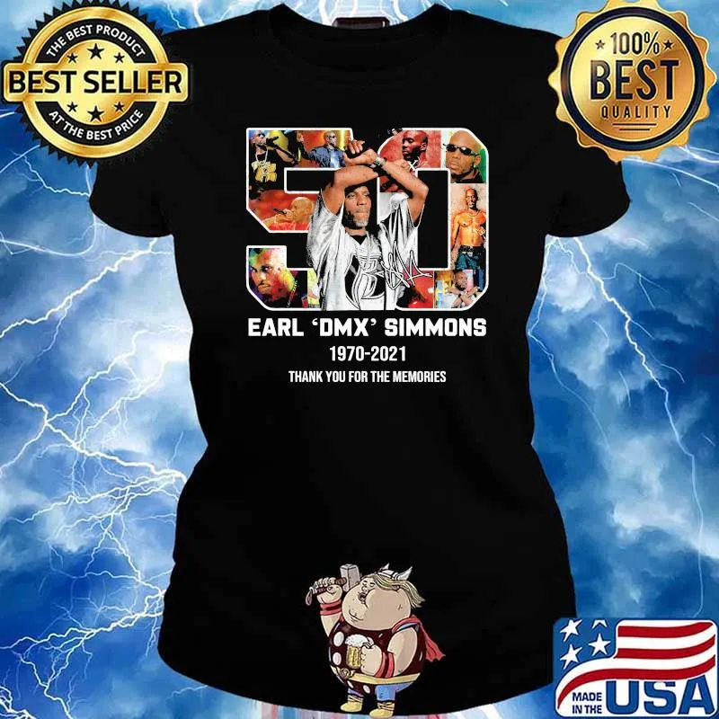 50 Earl Dmx Simsons 1970 2021 Thank You For The Memories Signature Shirt Ladies tee