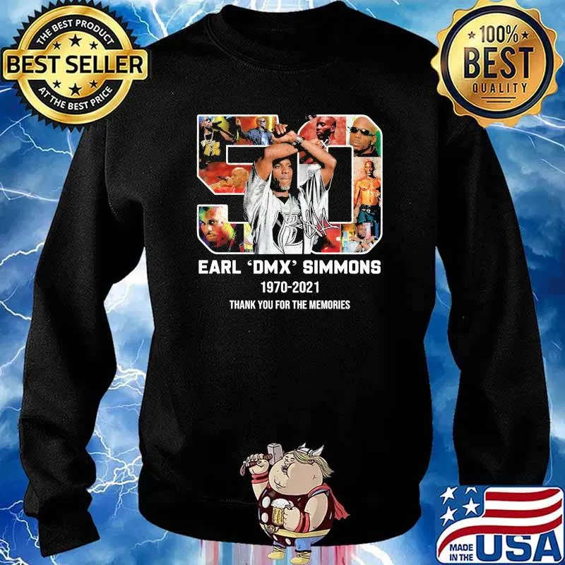 50 Earl Dmx Simsons 1970 2021 Thank You For The Memories Signature Shirt Sweater