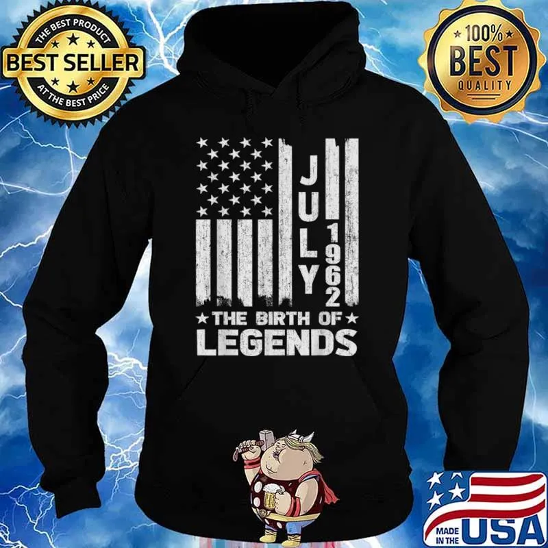 59th Birthday Shirt July 1962 The Birth Of Legends Shirt Hoodie