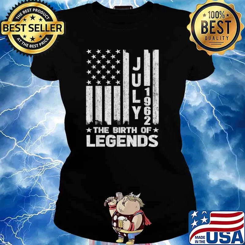 59th Birthday Shirt July 1962 The Birth Of Legends Shirt Ladies tee