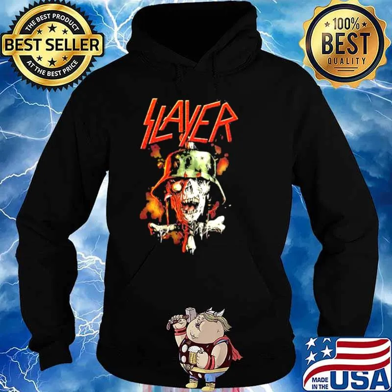 Slayer Soldier Cross Skull Shirt Hoodie