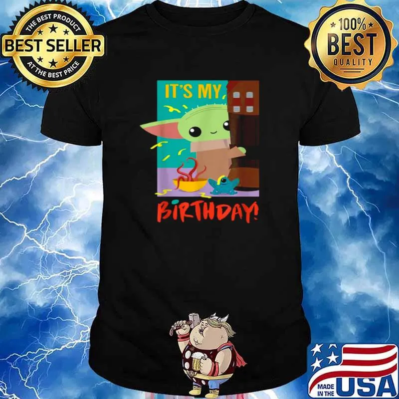 It’s My Birthday Baby Yoda Star Wars The Mandalorian Shirt