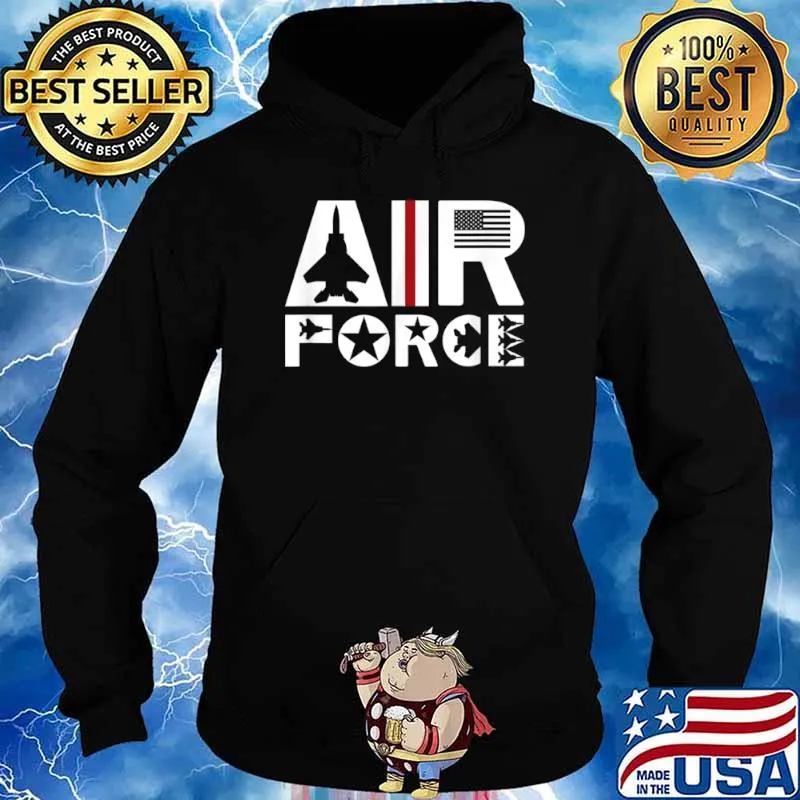 Air Force with F15 Jet Shirt Hoodie
