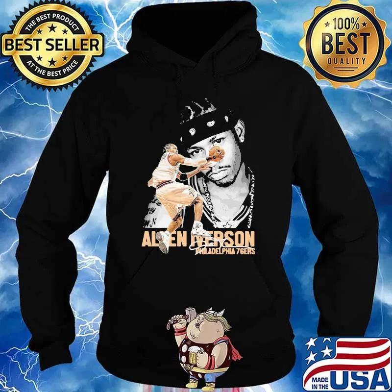 Allen Iverson Philadelphia 76ers Signature Shirt Hoodie