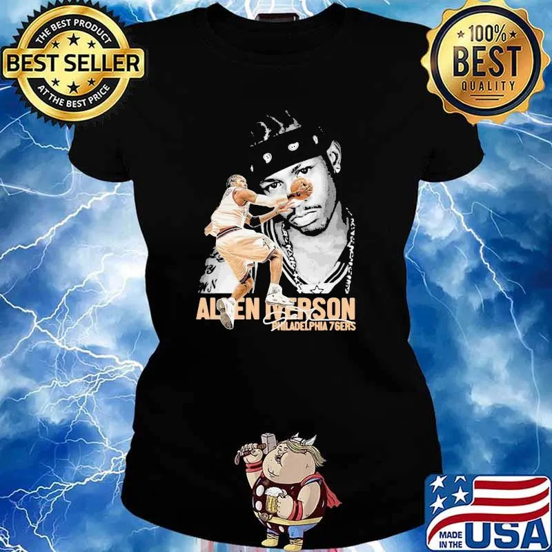 Allen Iverson Philadelphia 76ers Signature Shirt Ladies tee