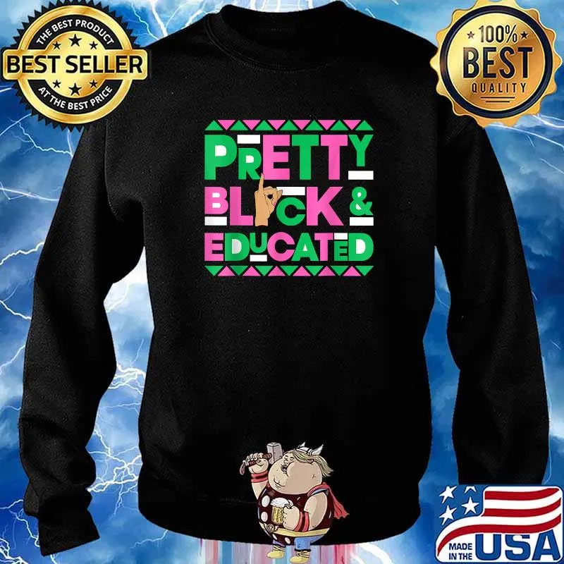 Alpha Pretty Black Kappa Educated Alpha Hand Sign 1908 Shirt Sweater
